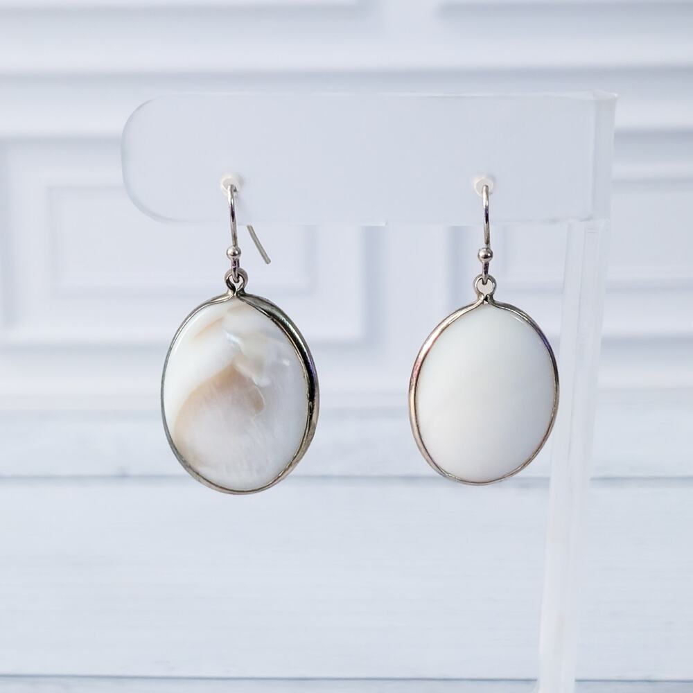 Vintage Earrings for Pierced Ears - Mother of Pearl?
